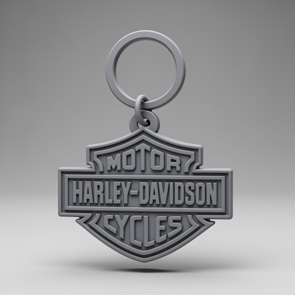 Harley Davidson Keychain free 3D printable STL