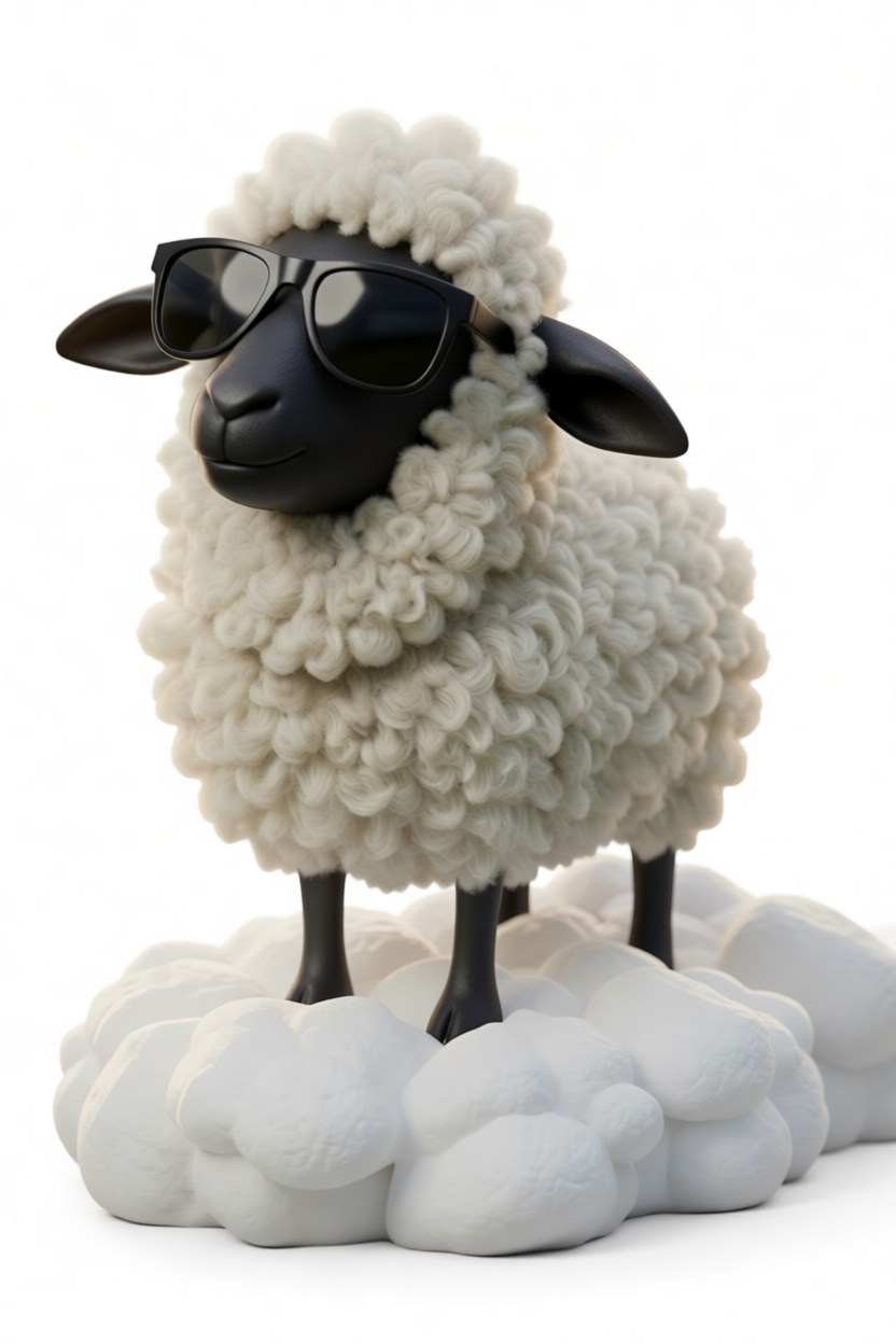 Cool Sheep Figurine free 3D printable STL