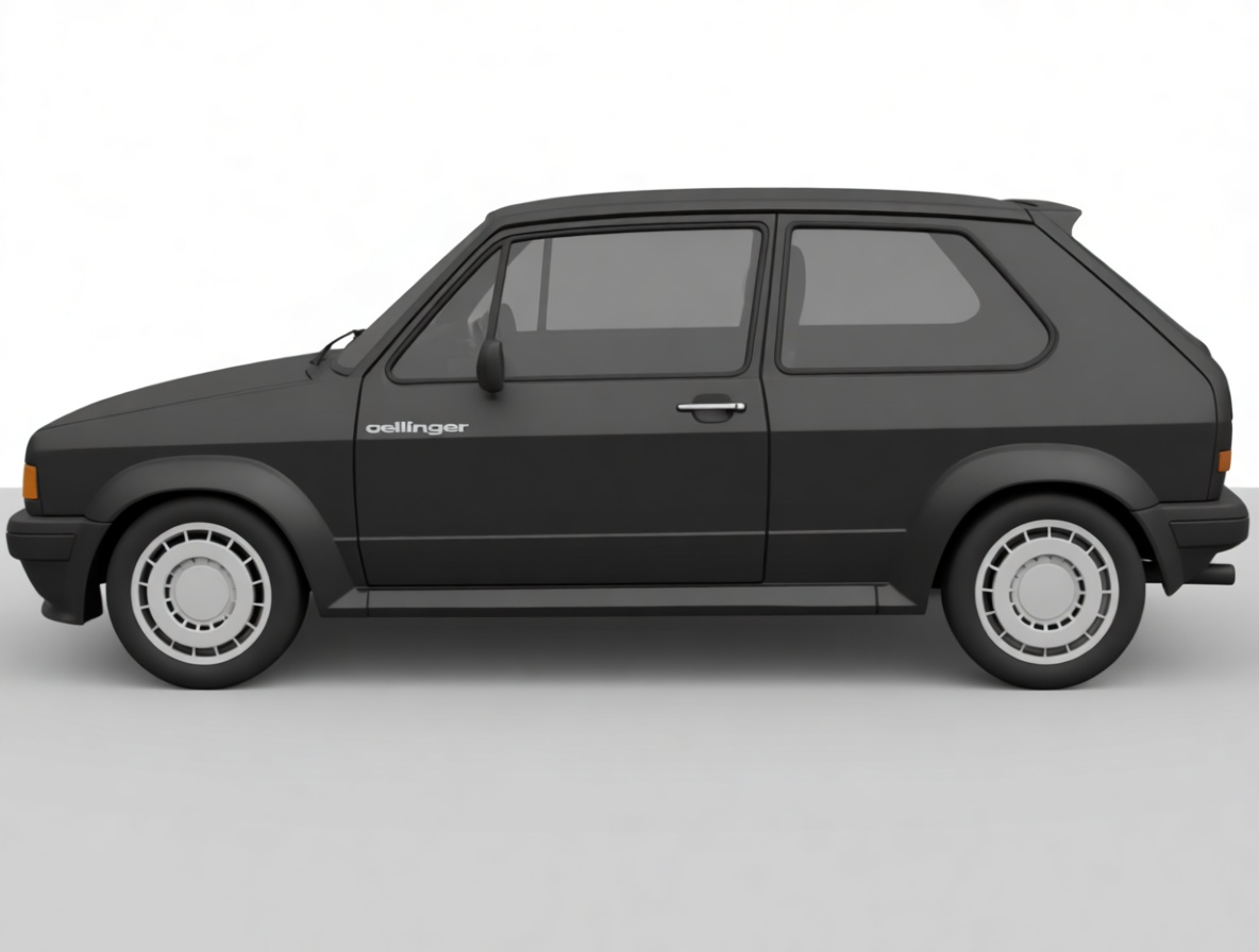 Volkswagen Golf Mk1 Model free 3D printable STL