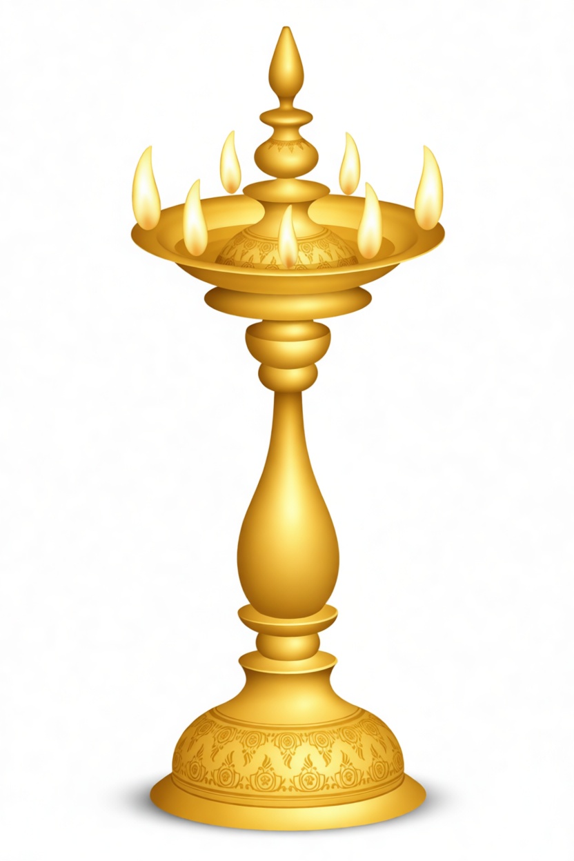 Brass Diya Lamp Figurine free 3D printable STL
