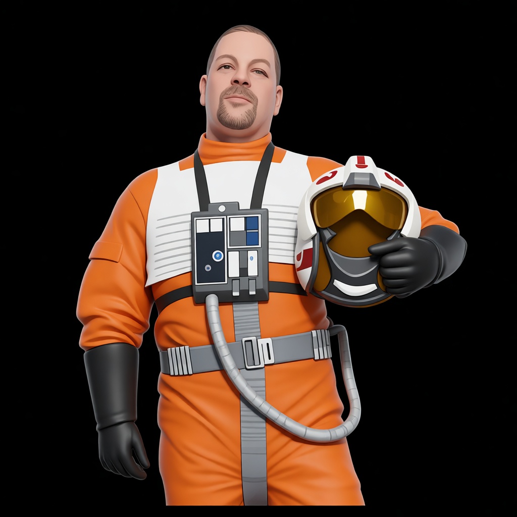 Star Wars Rebel Pilot Figurine free 3D printable STL