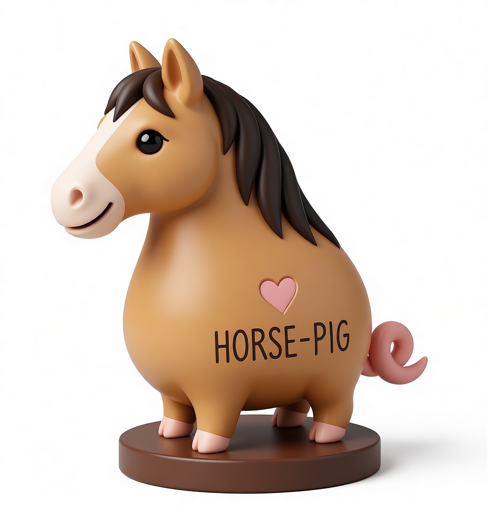 Horse-Pig Figurine free 3D printable STL