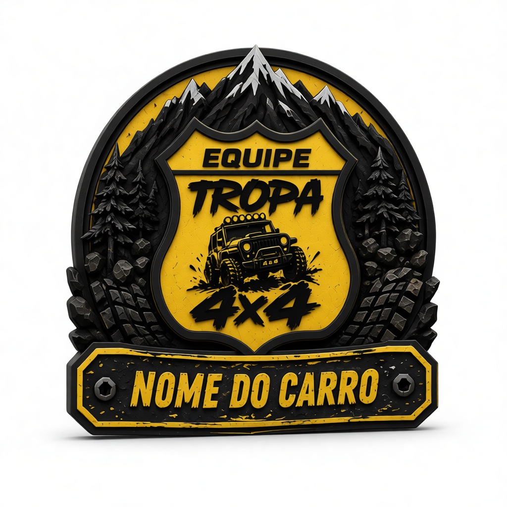 Equipe Tropa 4x4 Emblem free 3D printable STL