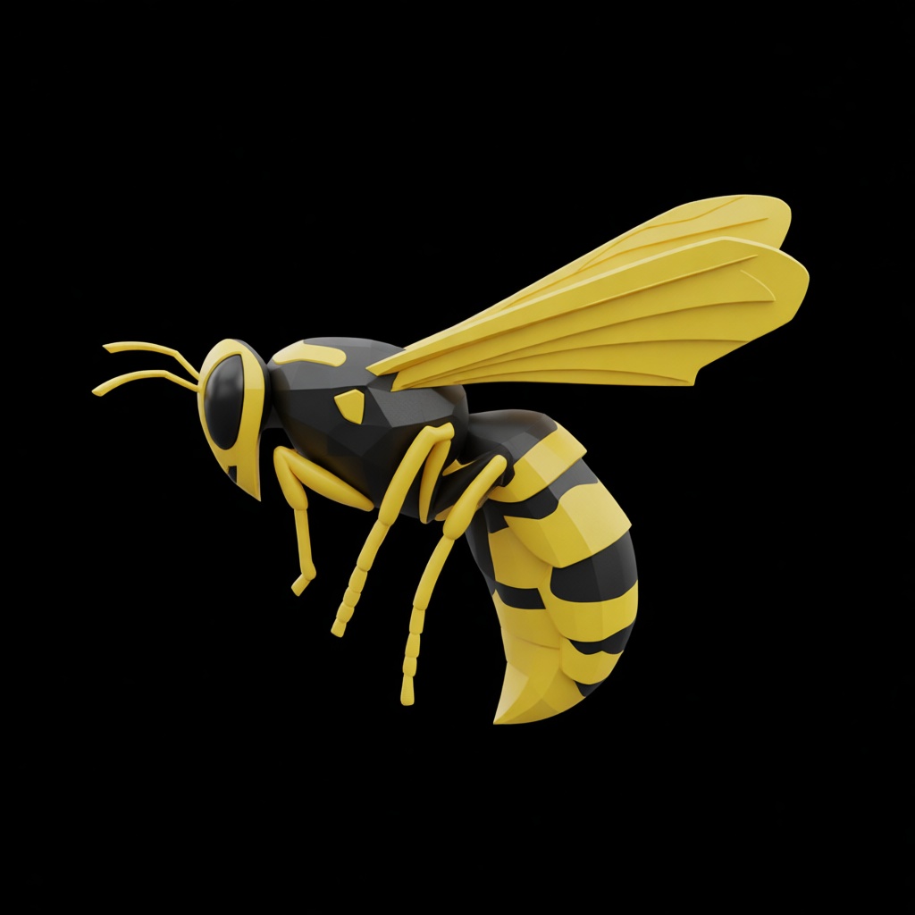 Wasp Insect Model free 3D printable STL
