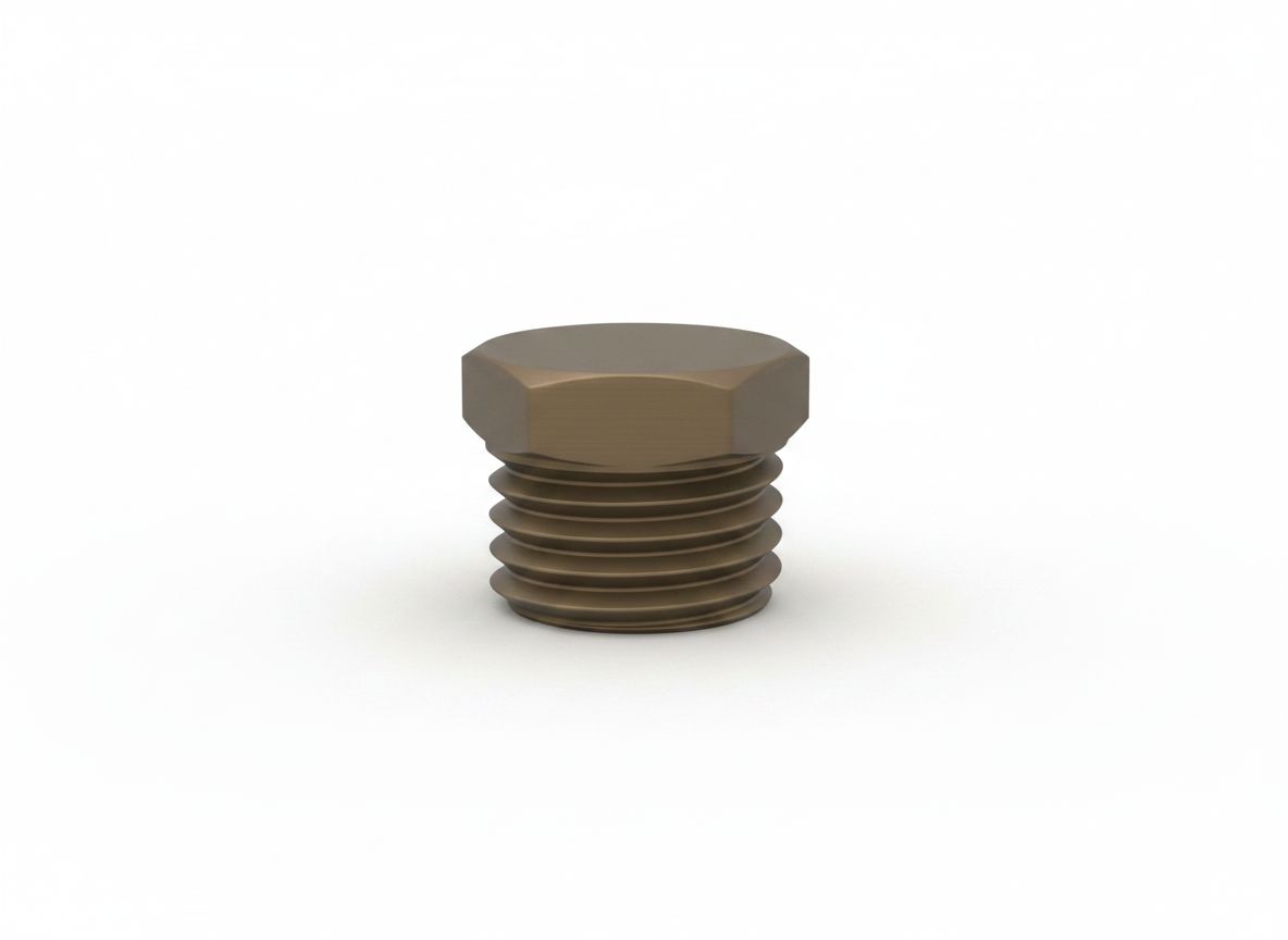 Hex Head Pipe Plug free 3D printable STL