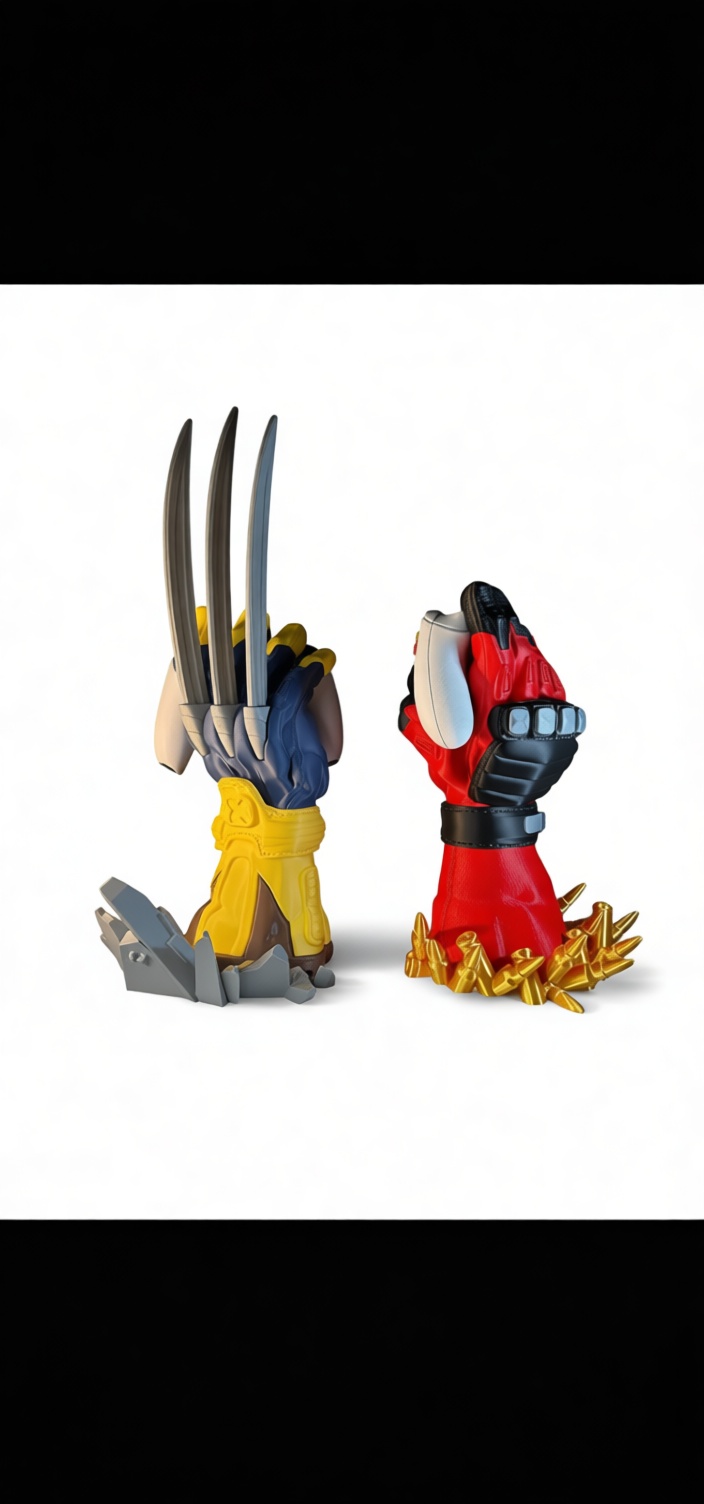 Wolverine and Deadpool Gauntlets free 3D printable STL