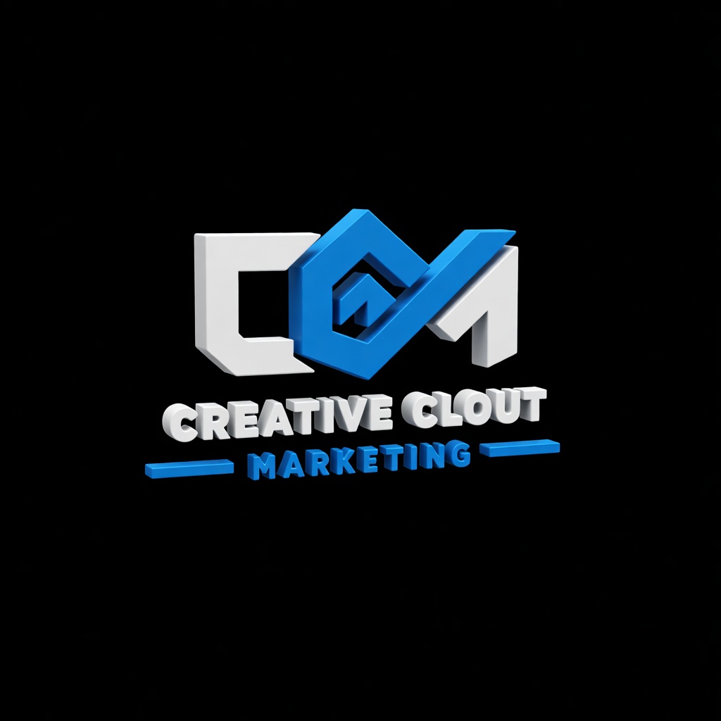Creative Clout Marketing Logo free 3D printable STL