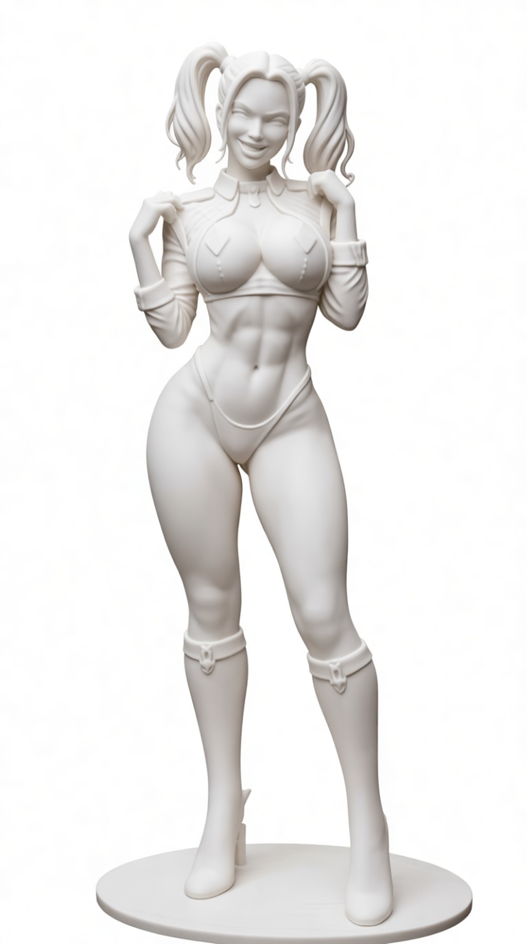 Harley Quinn Figurine free 3D printable STL