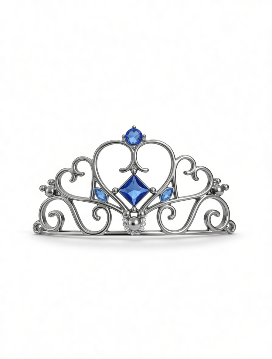 Blue Gem Tiara free 3D printable STL