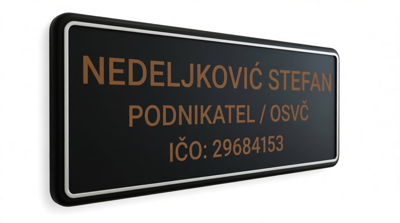 Custom Business Nameplate free 3D printable STL