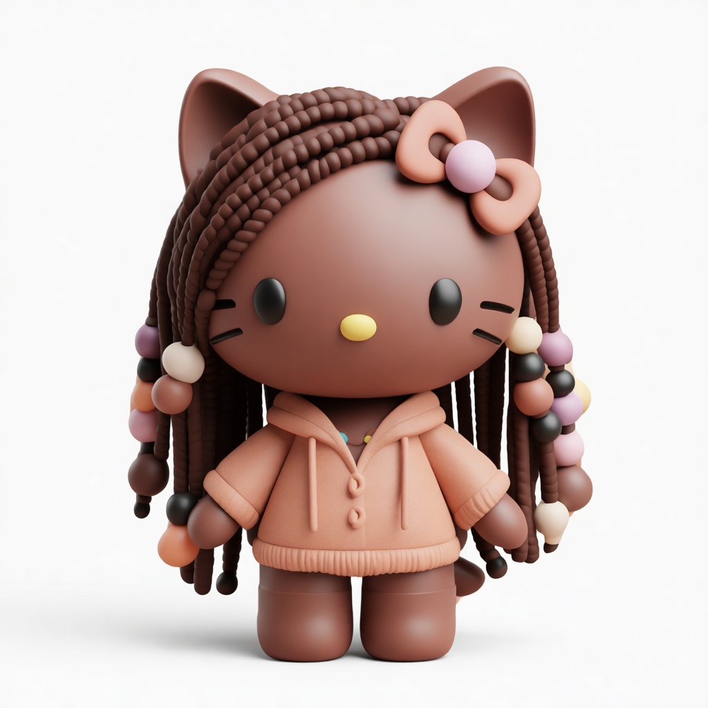 Hello Kitty Braided Figurine free 3D printable STL