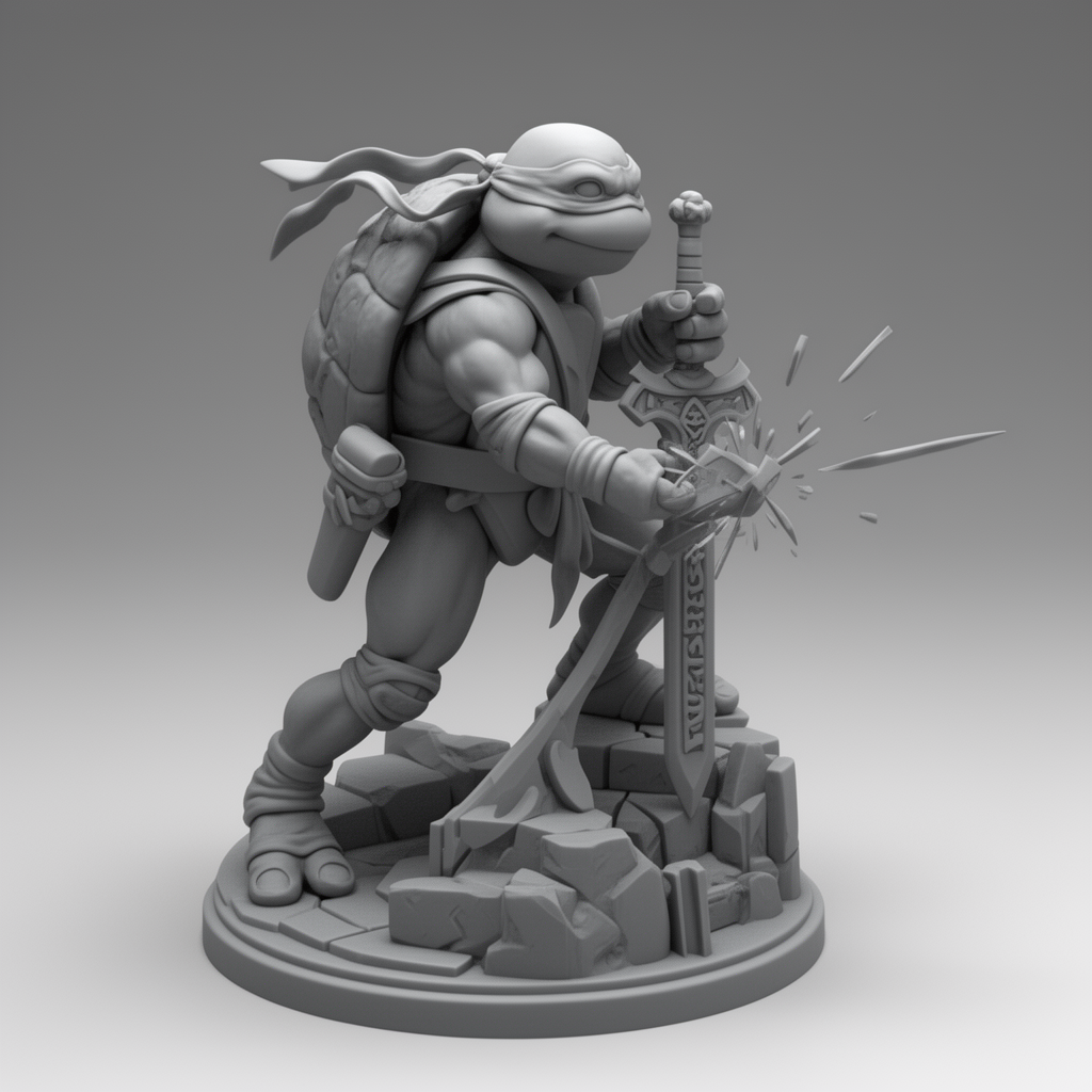Teenage Mutant Ninja Turtle Figurine free 3D printable STL