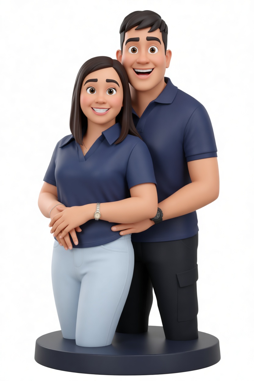 Couple Torso Sculpture free 3D printable STL