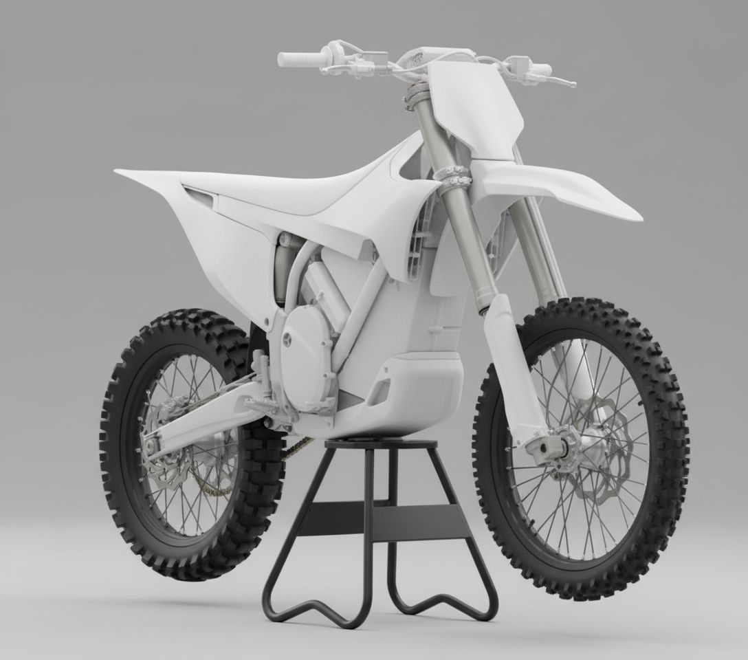 Motocross Dirt Bike Model free 3D printable STL