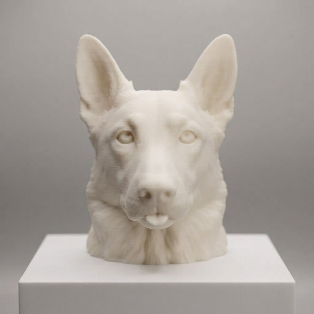 German Shepherd Bust free 3D printable STL