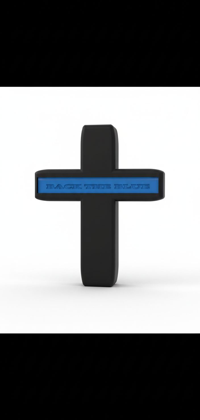 Back The Blue Cross free 3D printable STL