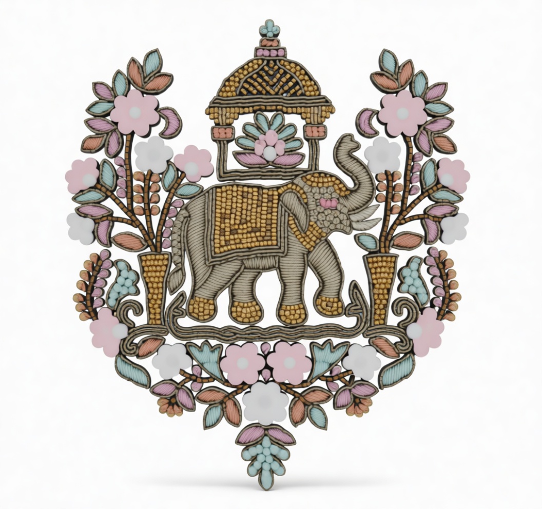 Elephant Floral Ornament free 3D printable STL