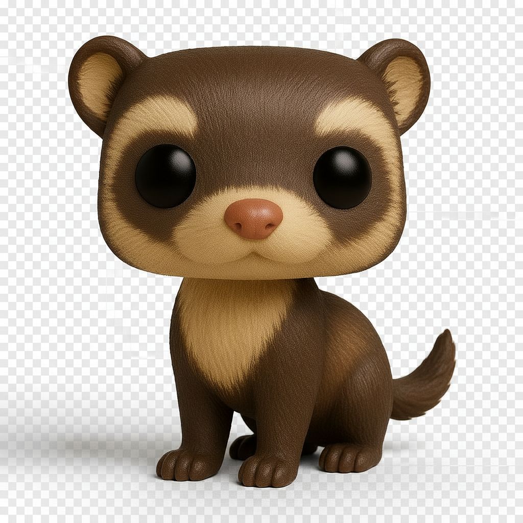 Cute Ferret Figure free 3D printable STL
