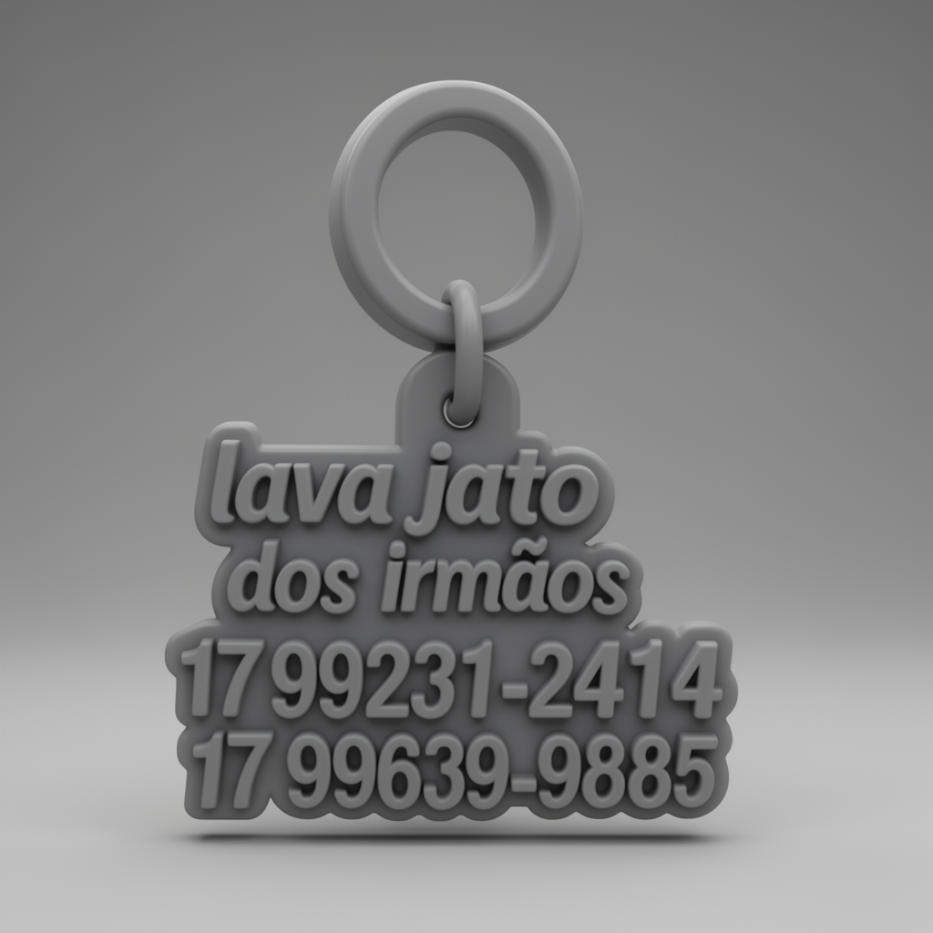 Highlighted Letter Keychain free 3D printable STL