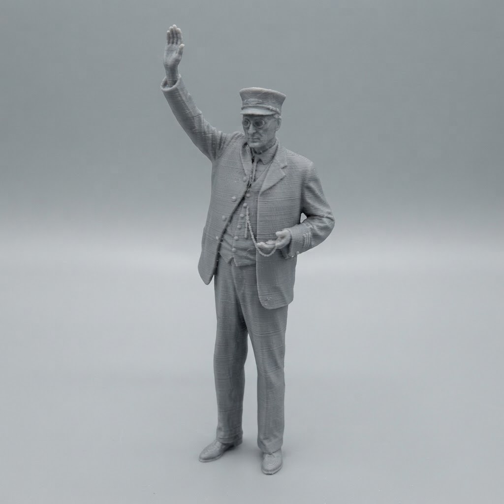 Train Conductor Figurine free 3D printable STL
