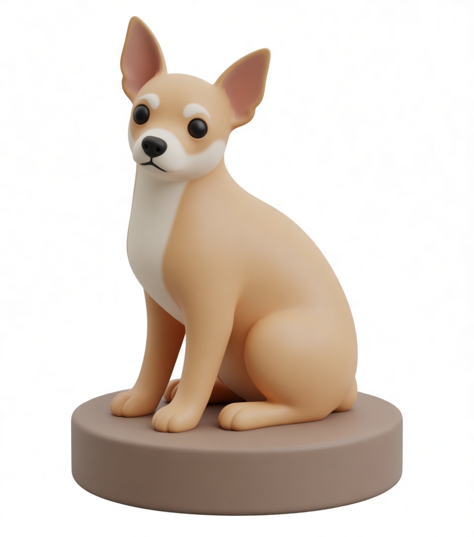 Chihuahua Dog Figurine free 3D printable STL