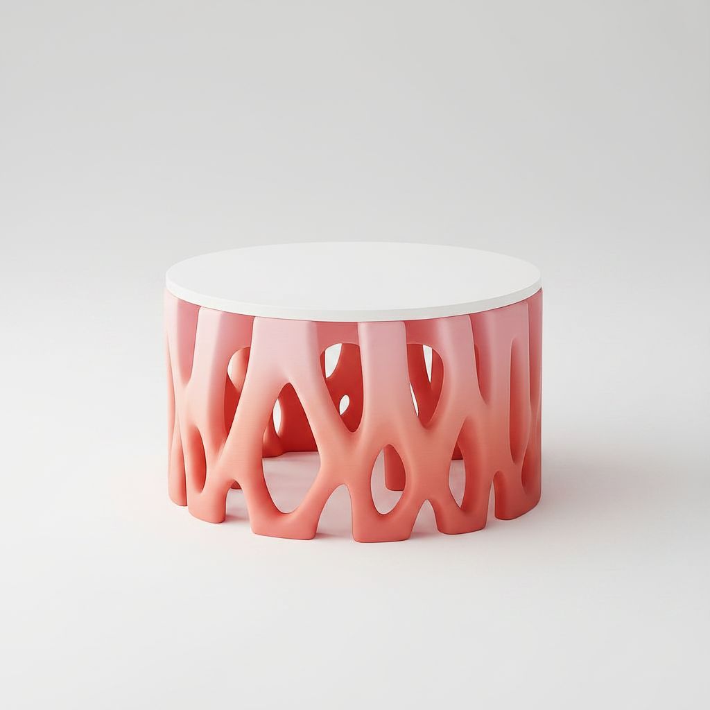 Coral Pattern Coffee Table free 3D printable STL