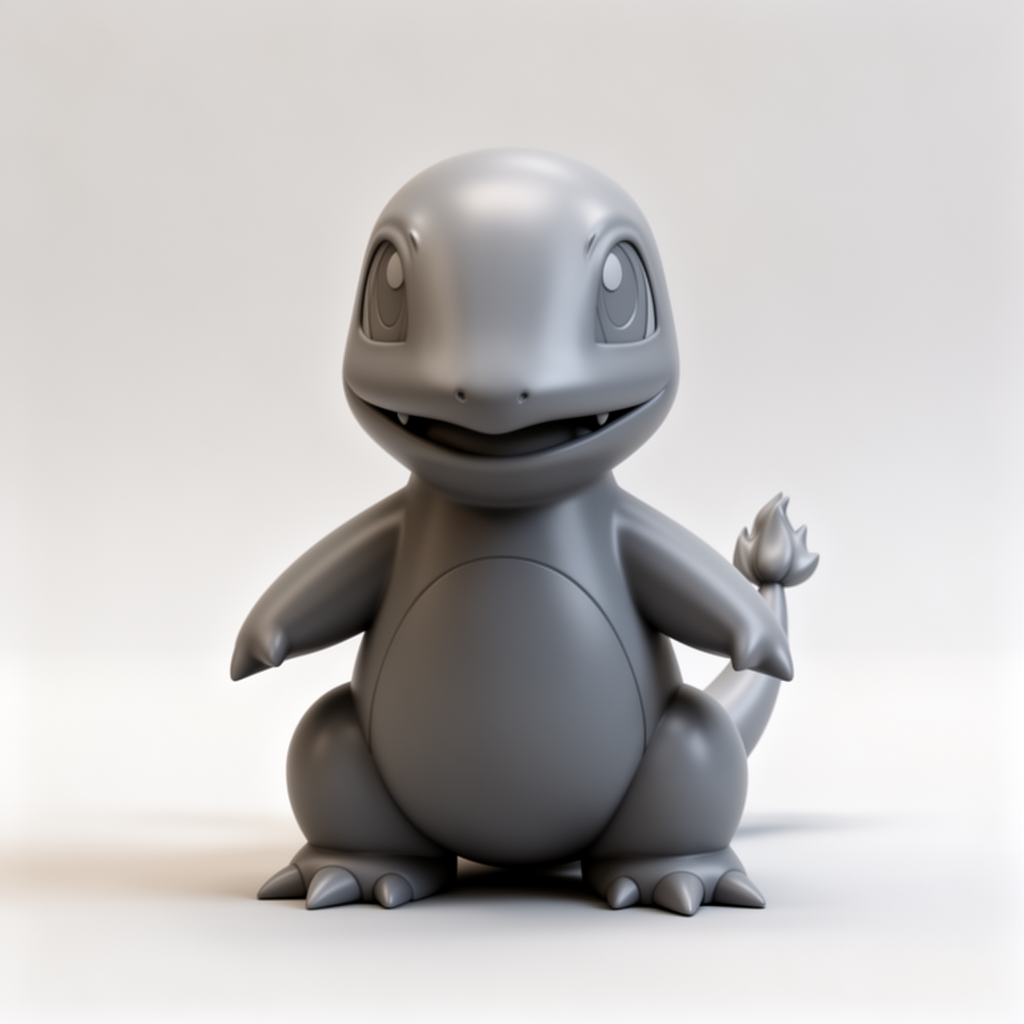 Charmander 3D Figurine free 3D printable STL