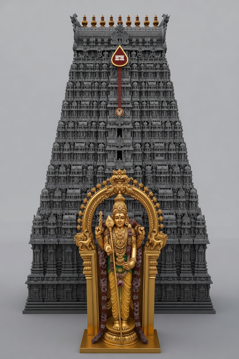 Lord Murugan Statue free 3D printable STL