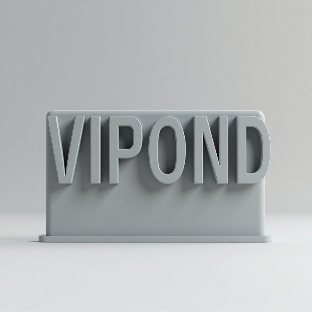 VIPOND Sign Plaque free 3D printable STL