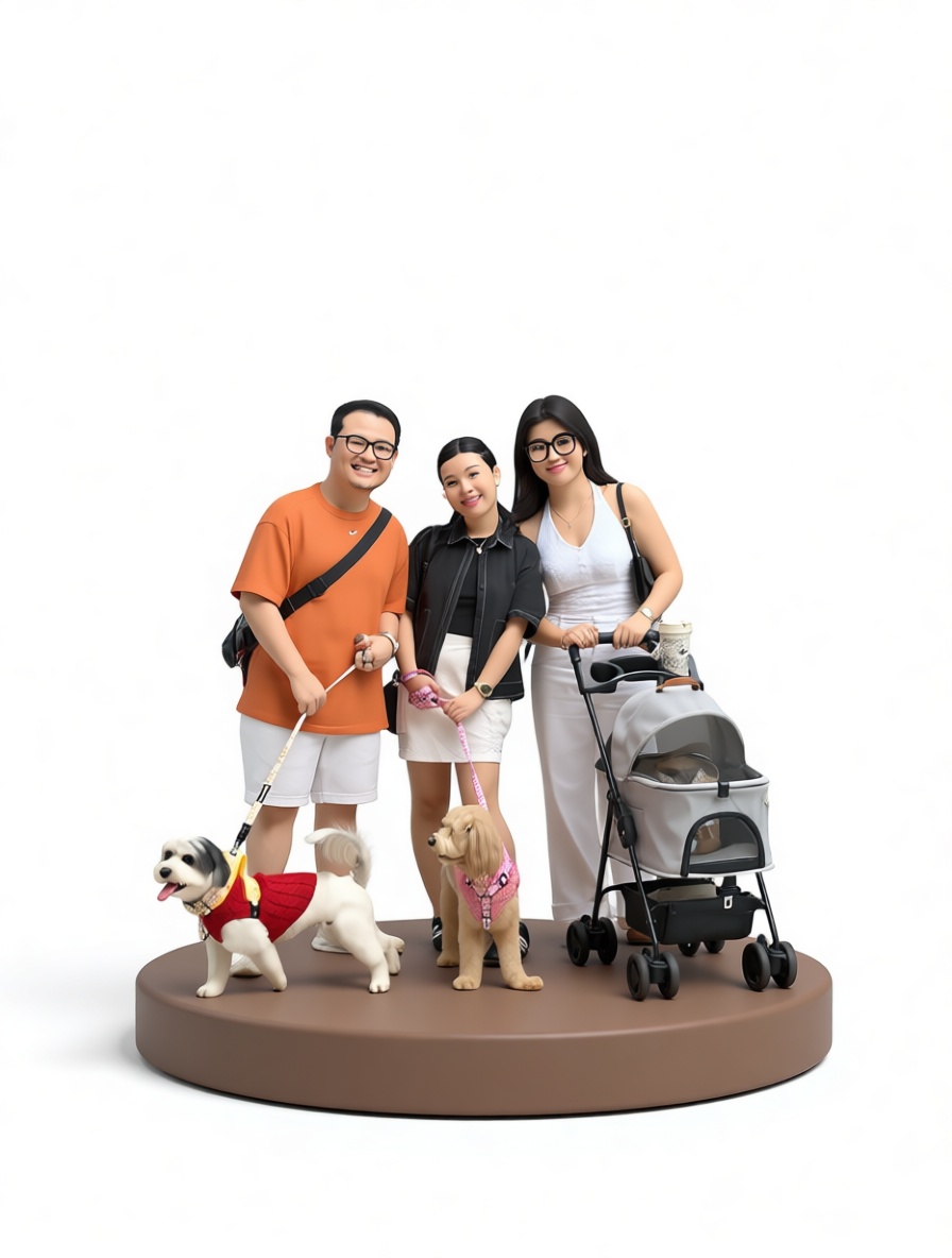 Family and Pets Miniature free 3D printable STL
