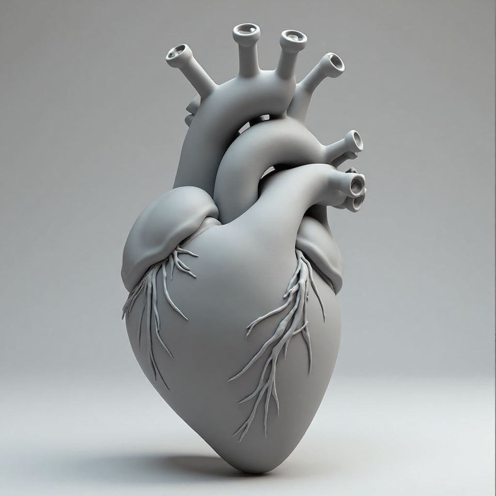 Anatomical Heart Vase free 3D printable STL