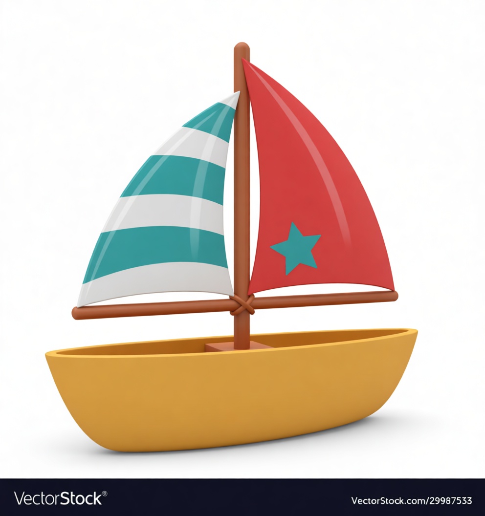 Colorful Toy Sailboat Model free 3D printable STL
