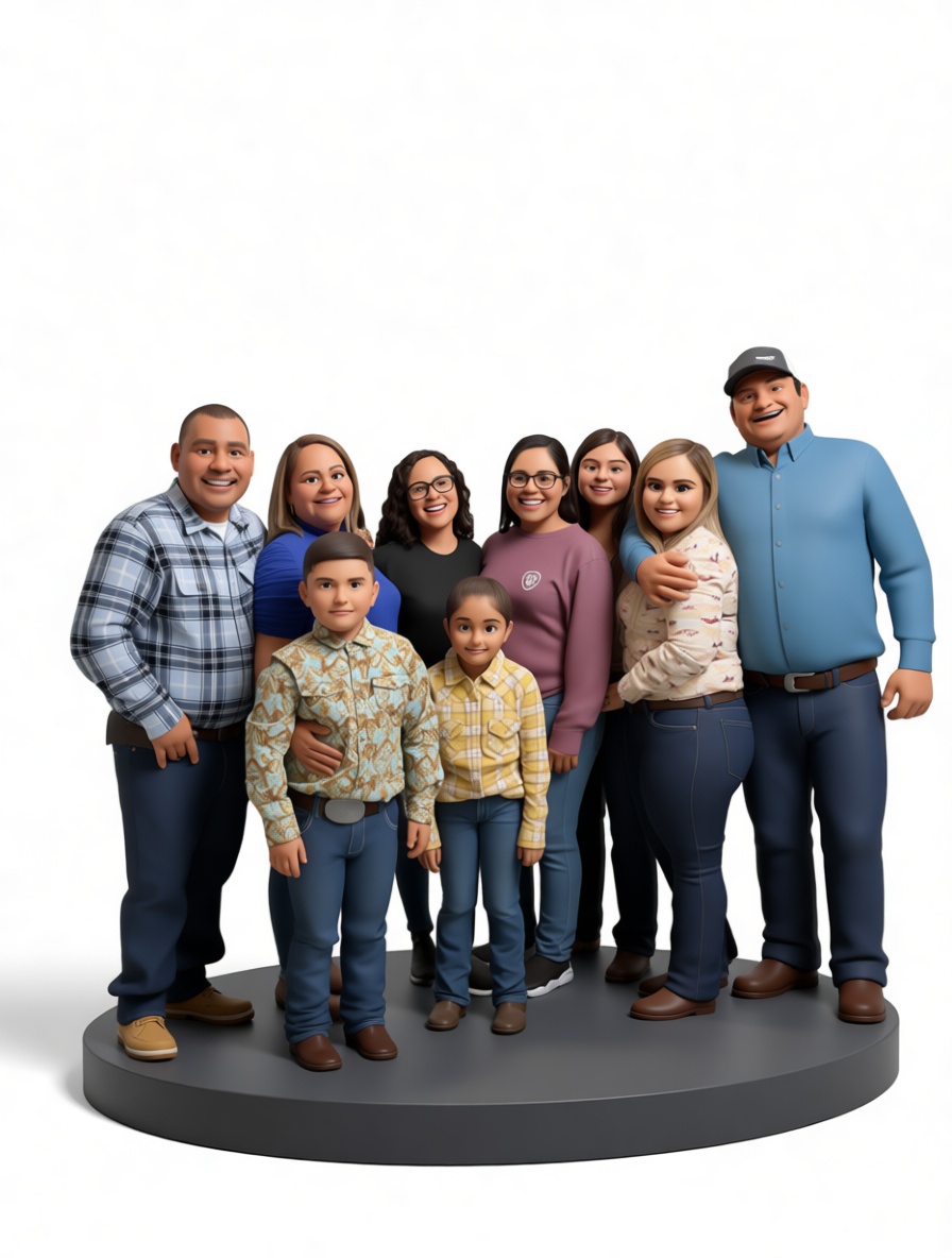 Family Group Figurine free 3D printable STL