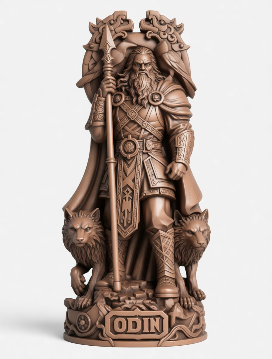 Odin Figurine free 3D printable STL