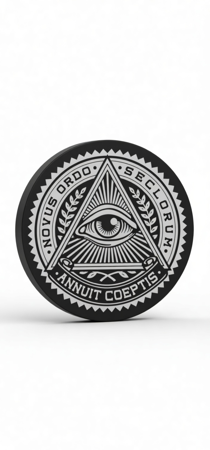 Eye of Providence Coin free 3D printable STL