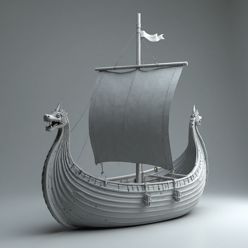 Viking Dragon Ship Model free 3D printable STL