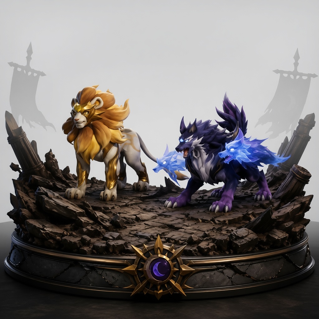 Leona and Rengar Figurines free 3D printable STL