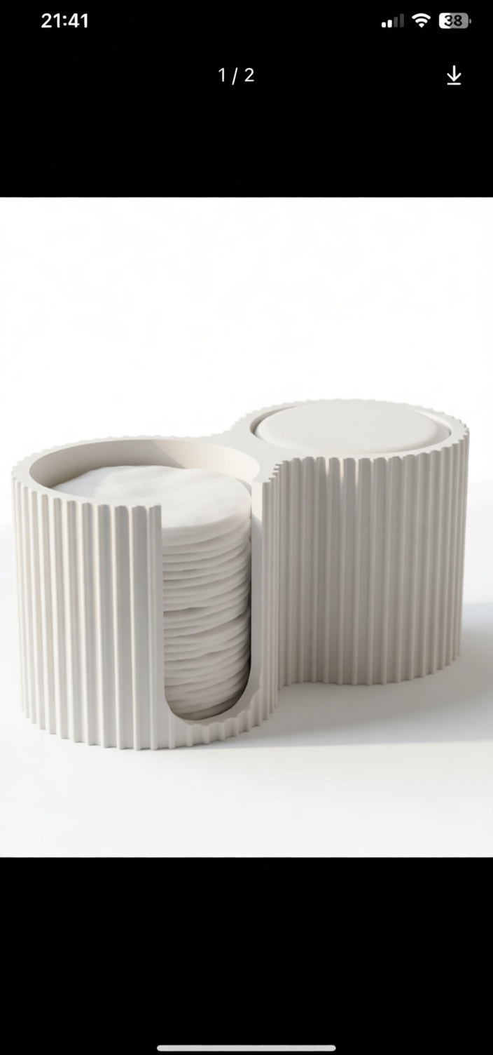 Cotton Pad Holder free 3D printable STL