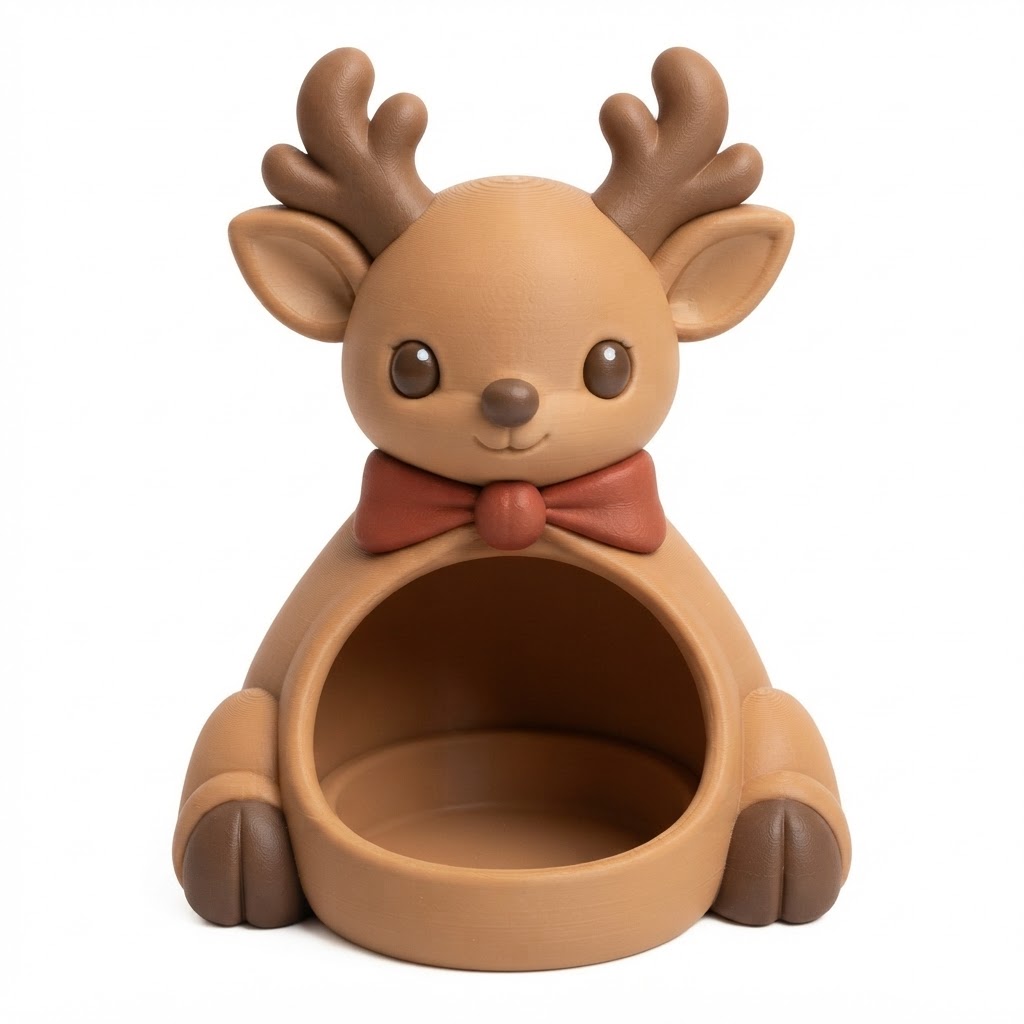 Reindeer Candy Holder free 3D printable STL