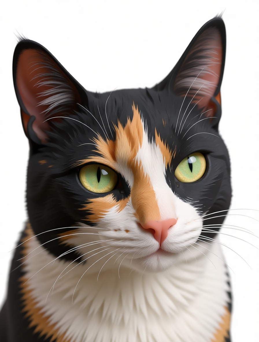 Calico Cat Bust free 3D printable STL