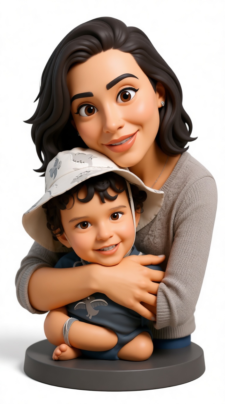Mother and Child Figurine free 3D printable STL
