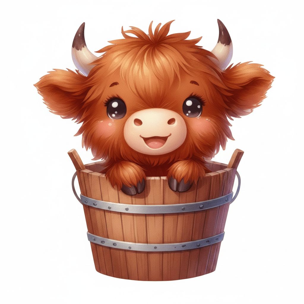 Highland Calf Figurine free 3D printable STL