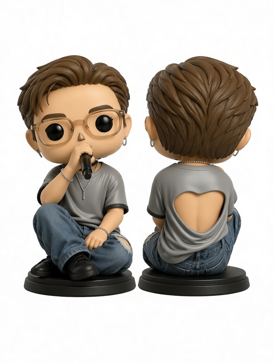 Singer Figurine with Microphone free 3D printable STL