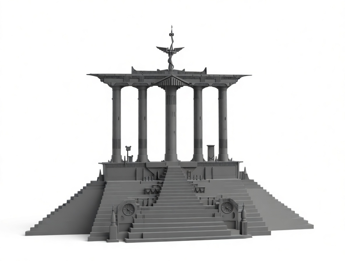 Brandenburg Gate Model free 3D printable STL