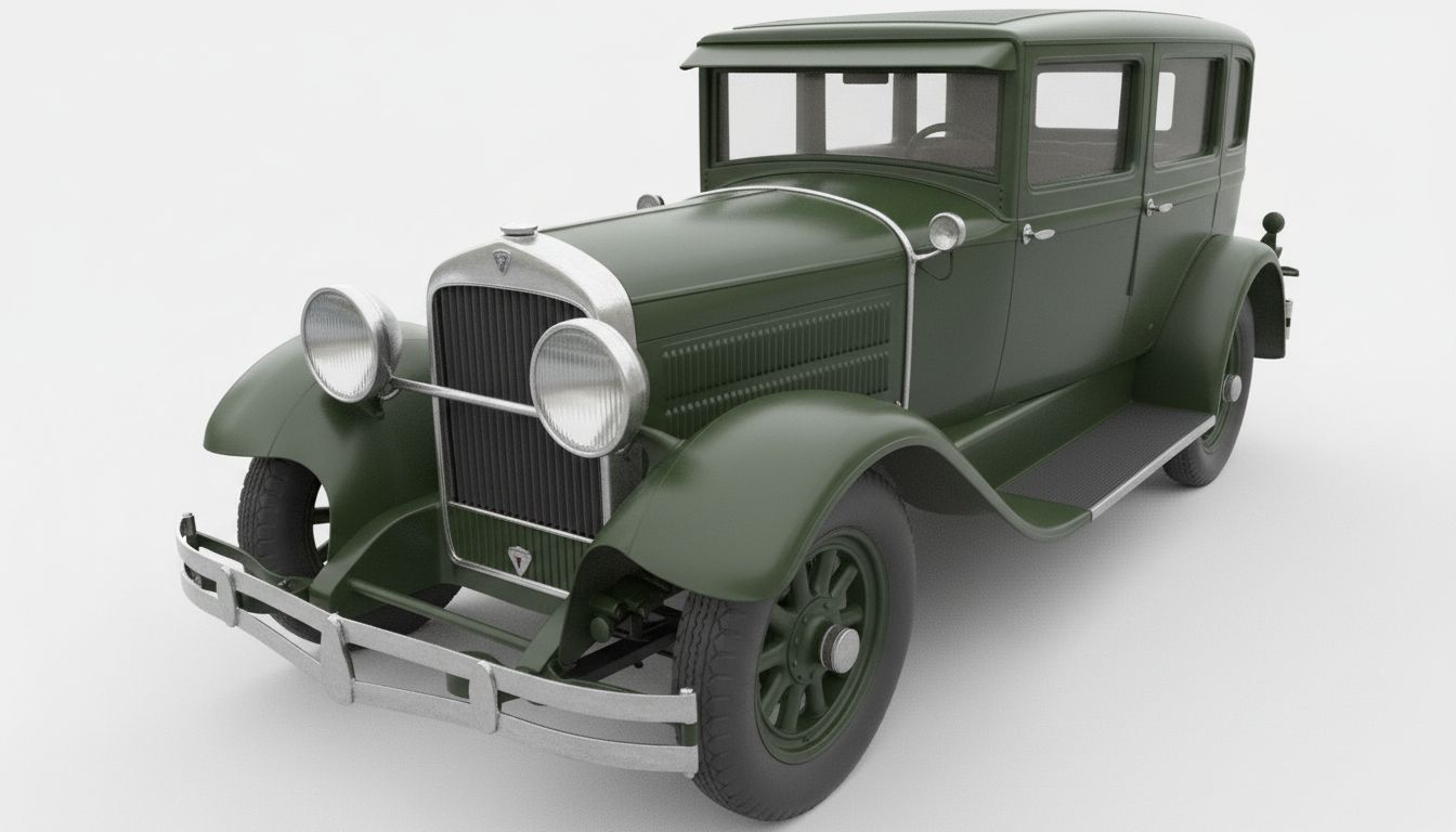 1928 Pontiac Model 6 Sedan free 3D printable STL