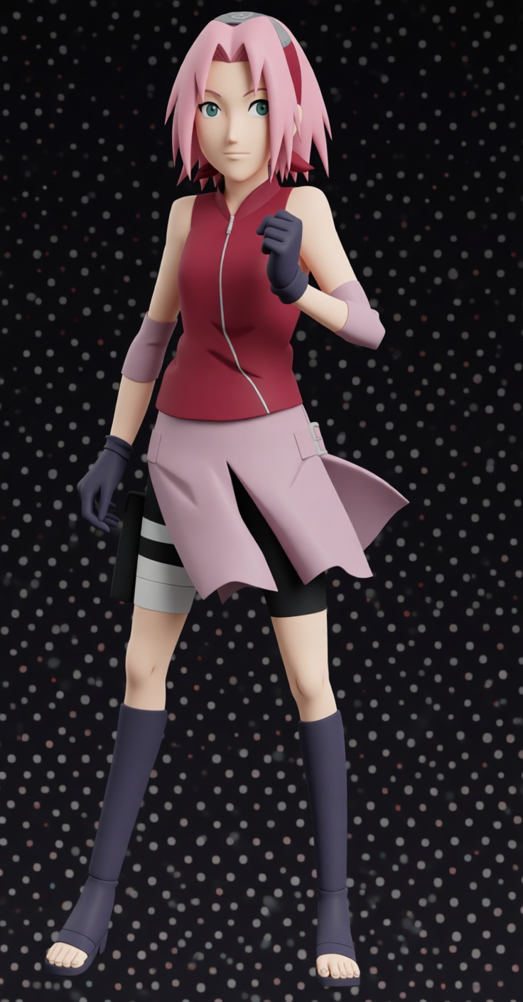 Sakura Haruno Figure free 3D printable STL