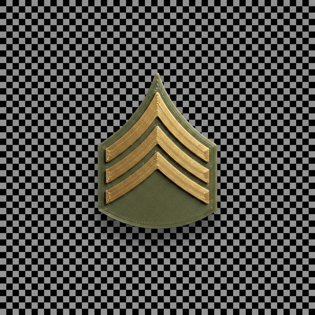 US Army Sergeant Insignia free 3D printable STL