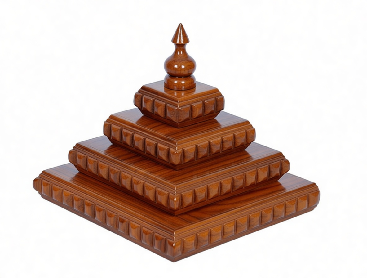 Wooden Temple Stupa Model free 3D printable STL