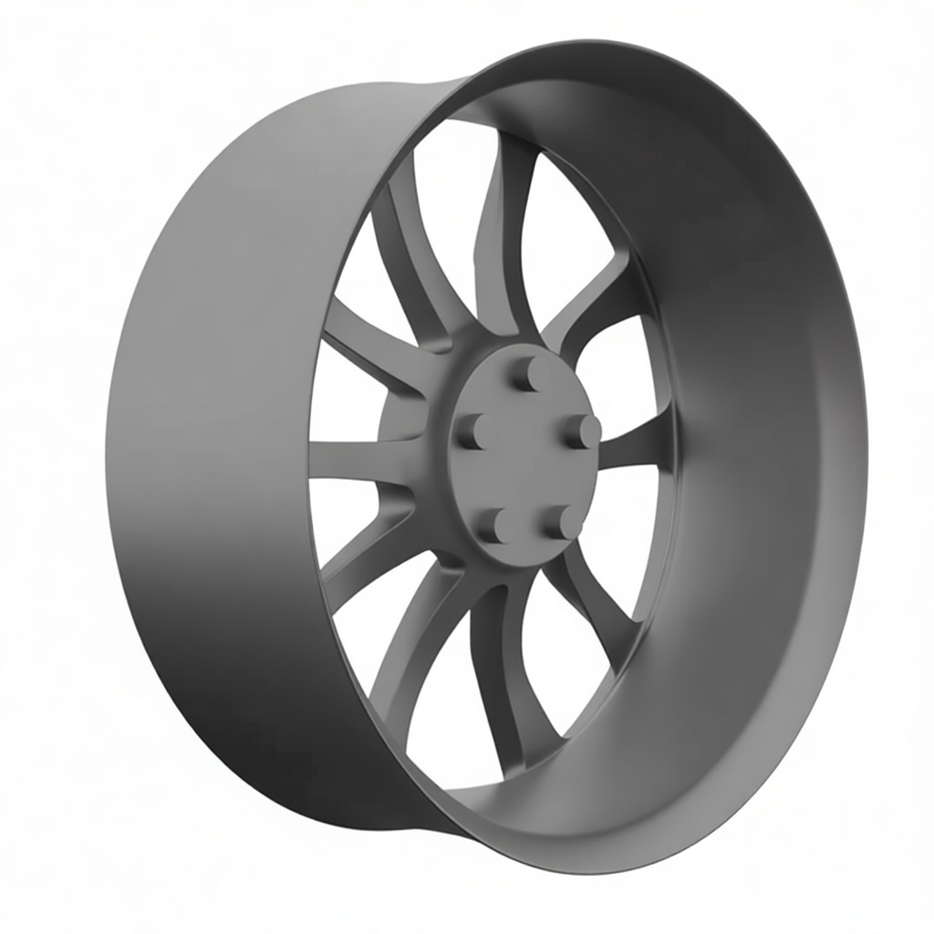 Car Alloy Wheel Model free 3D printable STL
