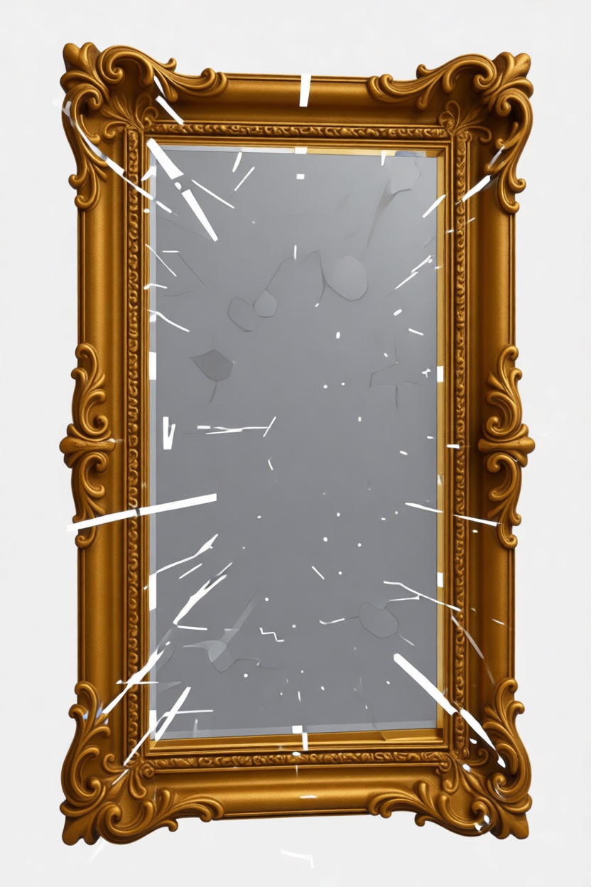 Ornate Broken Mirror free 3D printable STL